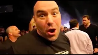 Dana White's reaction to Nick Diaz vs Paul Daley (RARE FOOTAGE)