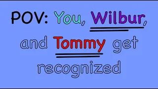 POV: You, Wilbur, and Tommy get recognized! (Mcyt story)