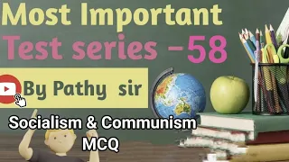 PGT I Growth of Left Movement Socialism and Communism I MCQ 58 I by Dr Pathy sir@pathyeducation