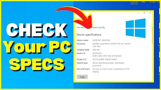 How To Check PC/LAPTOP Specs On Windows (2023)