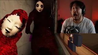 Markiplier being scared for 4 minutes straight - Aka Manto