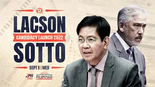 Ping Lacson and Tito Sotto official candidacy launch