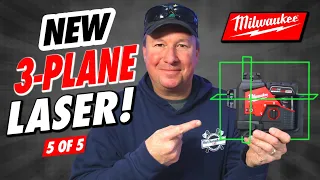 Milwaukee M12, 3-Plane Laser- Brightest High Intensity Green Available! Model #3632-21