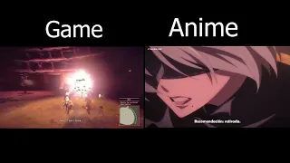 Nier Automata Comparison Game vs Anime