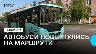Запускають транспорт, заправляються і виїжджають: як автобуси у Чернігові поверталися на маршрути