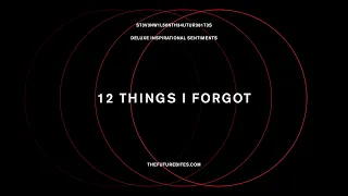 Steven Wilson - 12 THINGS I FORGOT (Official Audio)