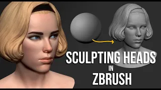 Female Head Sculpt - ZBrush Timelapse