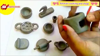 Amazing miniature cooking utensils making at home tutorial 👌#viral #shorts #craft#creative#clay#diy