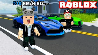 İkimizde Bugatti Aldık ve Yarıştık!! Kim Daha Hızlı? - Panda ile Roblox Vehicle Legends