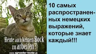 10 самых распространенных немецких выражений, которые знает каждый!!!