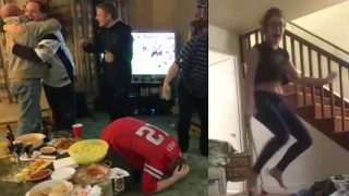 Best Fan Reactions to Patriots' historic comeback overtime win in Super Bowl 51! (Funny)