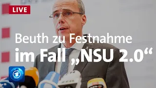 Fall „NSU 2.0“: Hessens Innenminister Beuth äußert sich zu Festnahme