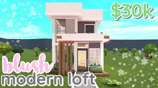 bloxburg | blush modern loft | 30k house build