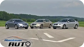 E-Klasse Mercedes vs. 5er BMW  vs. Opel Insignia - Abenteuer Auto