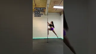 Beginner Pole Combo // Pole Dance Tutorial #poledance #polefitness