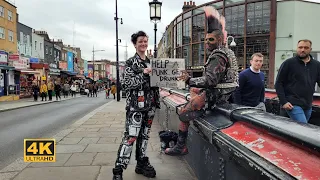 [4K] 🇬🇧 London Walk - Camden Town and Market Walk 2021| Help a Punk