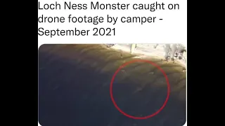 Loch Ness Monster Caught On Drone Footage 23 September 21.