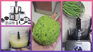 Inalsa Food Processor Demo | Food Processor Review| How to Use Food Processor for Dough Carrot Juice