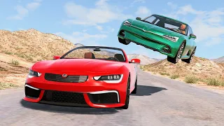 High Speed Traffic Car Crashes #99 - BeamNG Drive | CrashBoomPunk