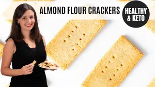 ALMOND FLOUR CRACKERS: Crunchy & Buttery With Just 3 Ingredients!