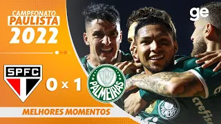 SÃO PAULO 0 X 1 PALMEIRAS | MELHORES MOMENTOS | 4ª RODADA PAULISTA 2022 | ge.globo