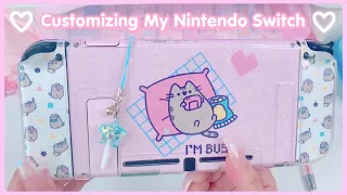 Customizing My Nintendo Switch - Kawaii Gamer Pusheen Theme