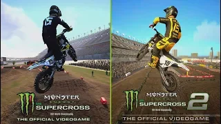 SUPERCROSS 2 VS SUPERCROSS 1 | Direct Comparison