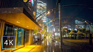 【4K】Tokyo Walk・A walk around Shibuya Miyashita Park in heavy rain due to a typhoon【ASMR】