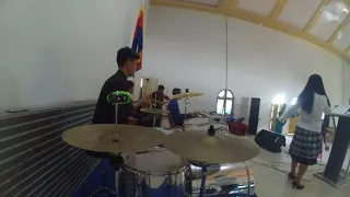 Drum cam "Ku masuk ruang maha Kudus" at GPdI Anugerah Kiawa