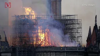 Jesus like figure and Angel spotted in Notre Dame Cathedral Flames