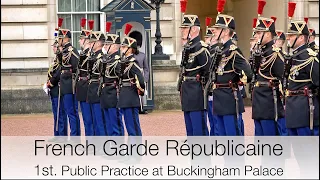 1st Day French Garde Républicaine at Buckingham Palace Changing of the Guard Entente Cordiale