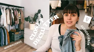 CLOSET DECLUTTER | Motivation zum Ausmisten & der Versuch minimalistischer zu Leben 🧺🦋