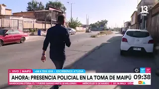 Presencia policial en toma de Maipú identifica migrantes irregulares en Chile | Tu Día | Canal 13