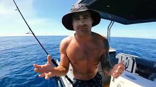 Deep Sea Fishing Challenge JIG VS BAIT With My Brother Tiger Shark & Dead Whale   Ep 289 p1