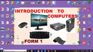 Form 1 Introduction to Computers | Computer studies KCSE syllabus