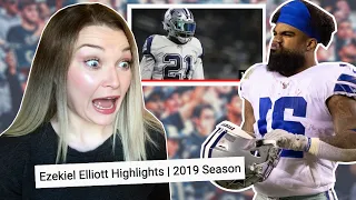 New Zealand Girl Reacts to EZEKIEL ELLIOTT | DALLAS COWBOYS 2019 HIGHLIGHTS!