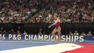 Olivia Trautman- Floor Exercise - 2016 P&G Gymnastics Championships – Sr. Women Day 2