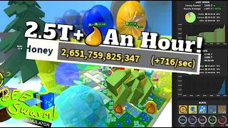 {2.5T+ Honey An Hour!} Final (Blue Hive) Macro Guide! - Bee Swarm Simulator!