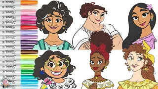 Disney Encanto Coloring Book Compilation Mirabel Isabela Luisa Pepa Dolores Julieta