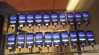 ~40 Device Android Automation Test using Python