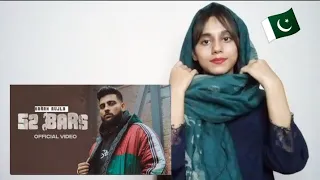 52 Bars (Official Video) Karan Aujla | Ikky | Punjabi Song | Pakistani Reaction