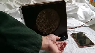 Cardboard DKE38 radio restored and modified