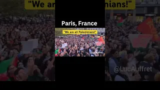 Paris: MASSIVE rally in solidarity with Palestine | #france  #israel #war #palestine #gaza