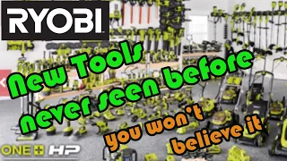 RYOBI NEW TOOLS never before seen