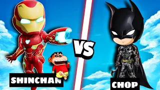 SHINCHAN and IRONMAN VS CHOP and BATMAN !|Bowmasters|IamBolt Gaming