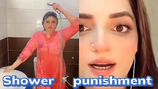 Saba shah ne de sumbal malik ko TikTok live pr shower punishment #mr #tiktok #tiktokvideo #trending