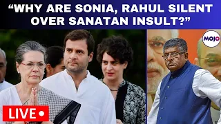 BJP LIVE | Sanatan Dharma Controversy | Ravi Shankar Prasad Questions Gandhi Family Silence