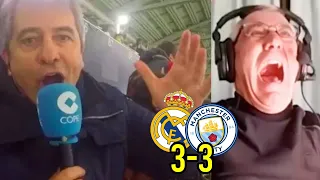 ¡QUÉ PARTIDAZO! Así narró el Real Madrid 3-3 Manchester City en Tiempo de Juego COPE