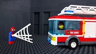 #LEGO Мультики | Человек Паук против Пожарной Машины