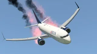 Fire In Cockpit Causing Pilots Lose Control And Crash Airplane (HD) | X-Plane 11